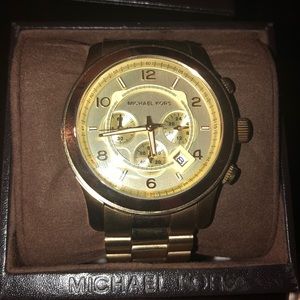 Michael Kors MK8077 Unisex Gold Watch